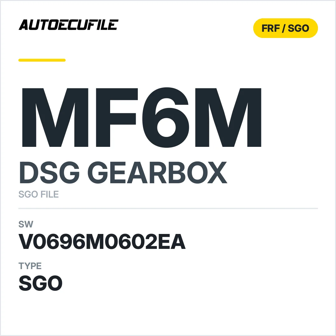 v0696M0602ea  getriebe DSG mF6M sw SGO FILE