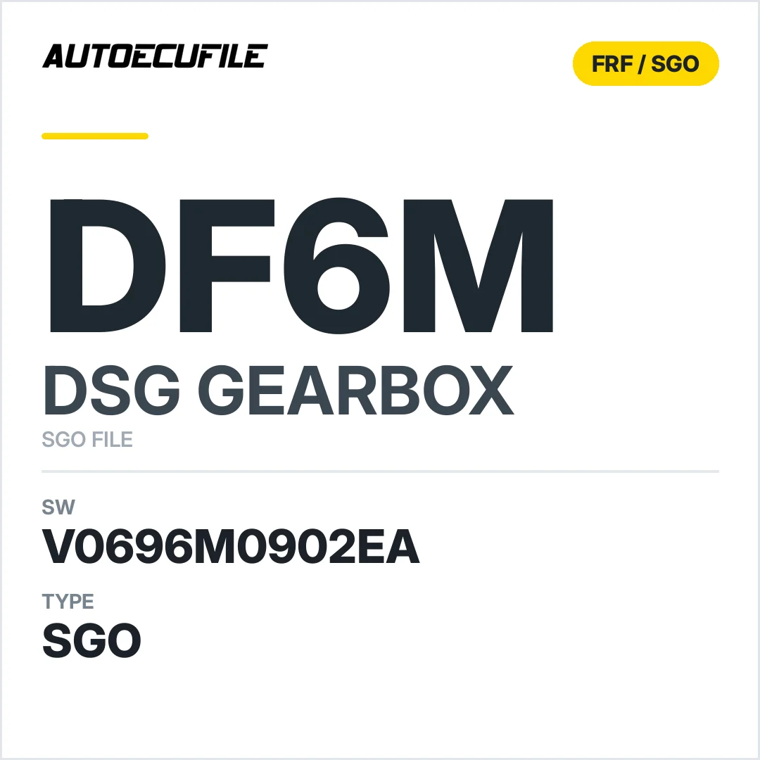 v0696M0902ea  getriebe DSG DF6M swSGO FILE