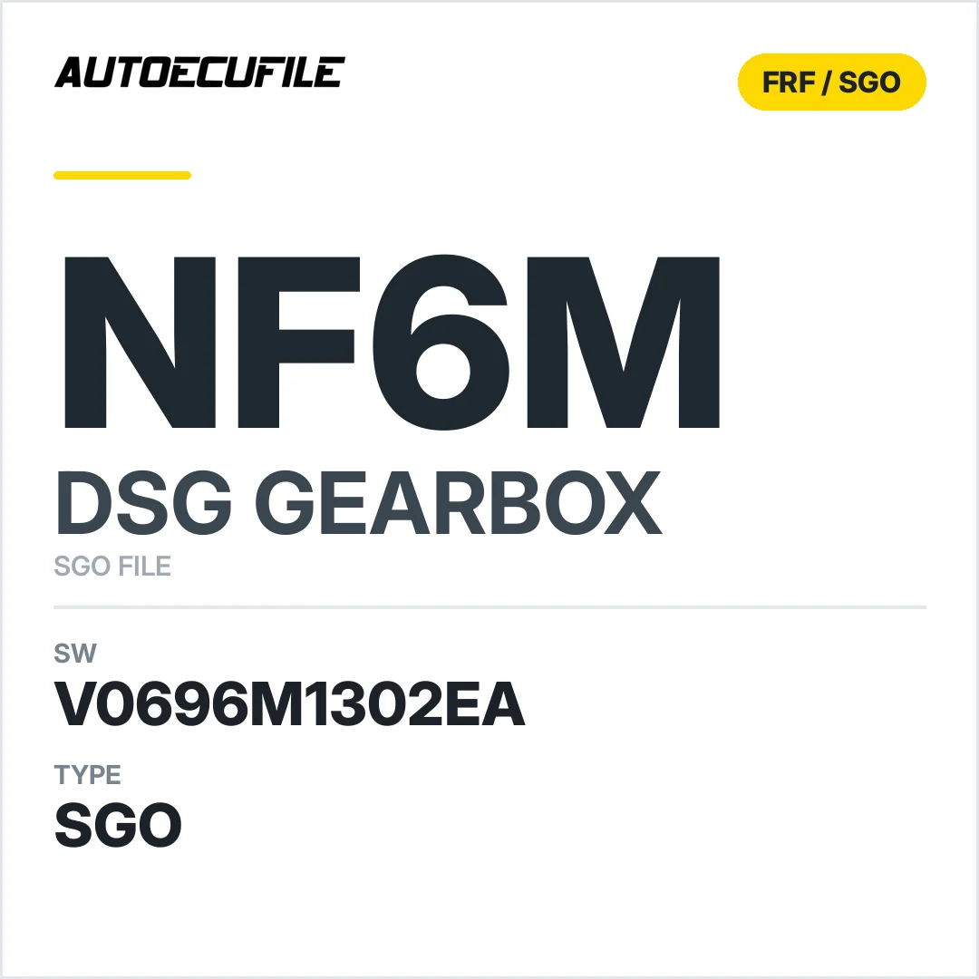 v0696M1302ea  getriebe DSG NF6M par SGO FILE