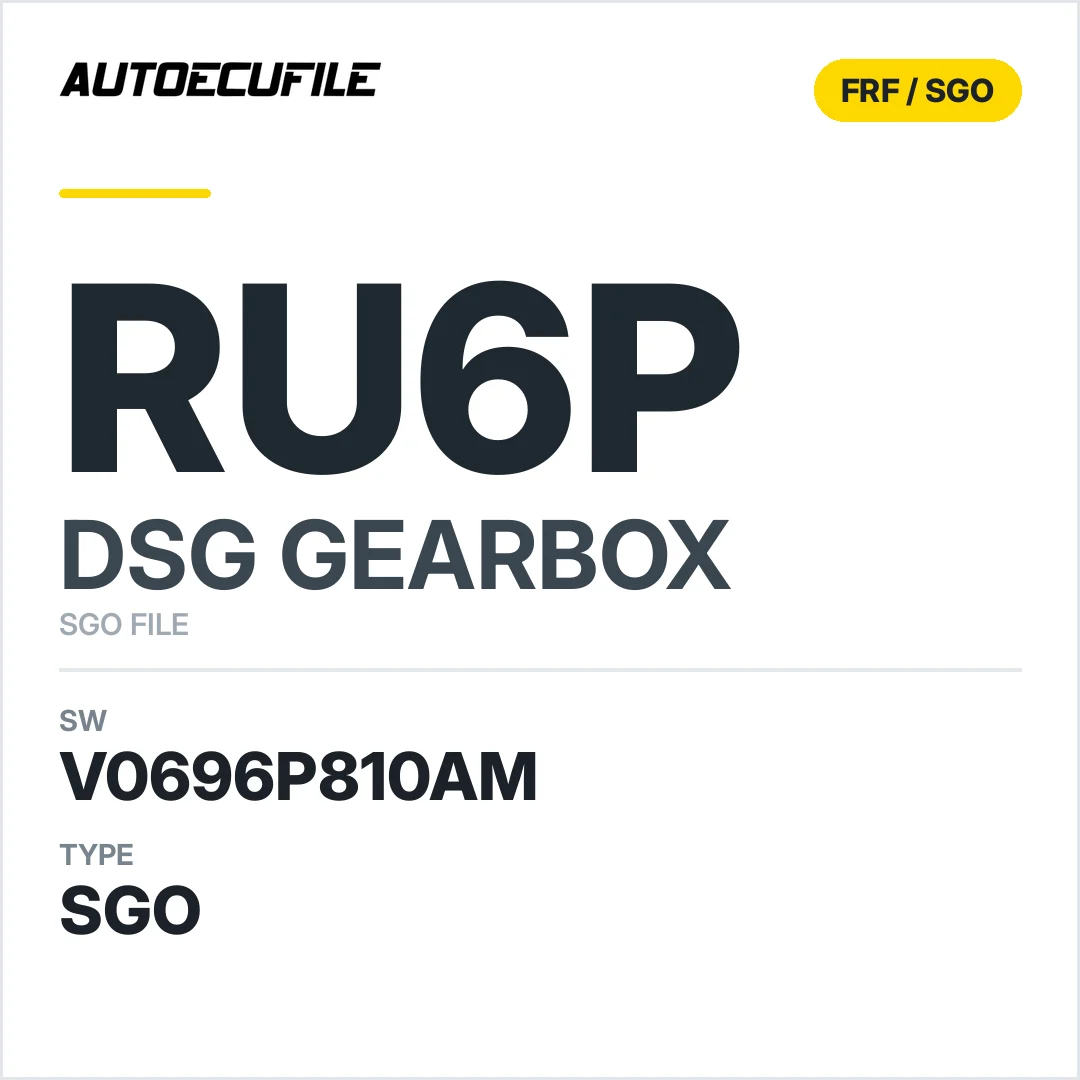 v0696p810AM   getriebe DSG rU6p sw SGO FILE