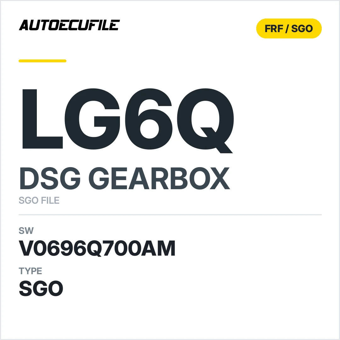 v0696q700AM   getriebe DSG Lg6q sw SGO FILE