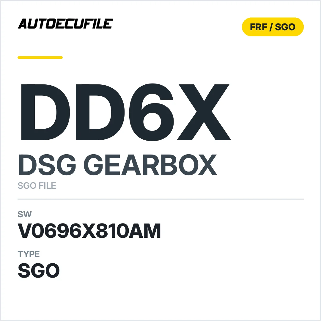 v0696x810AM   getriebe DSG DD6x sw SGO FILE