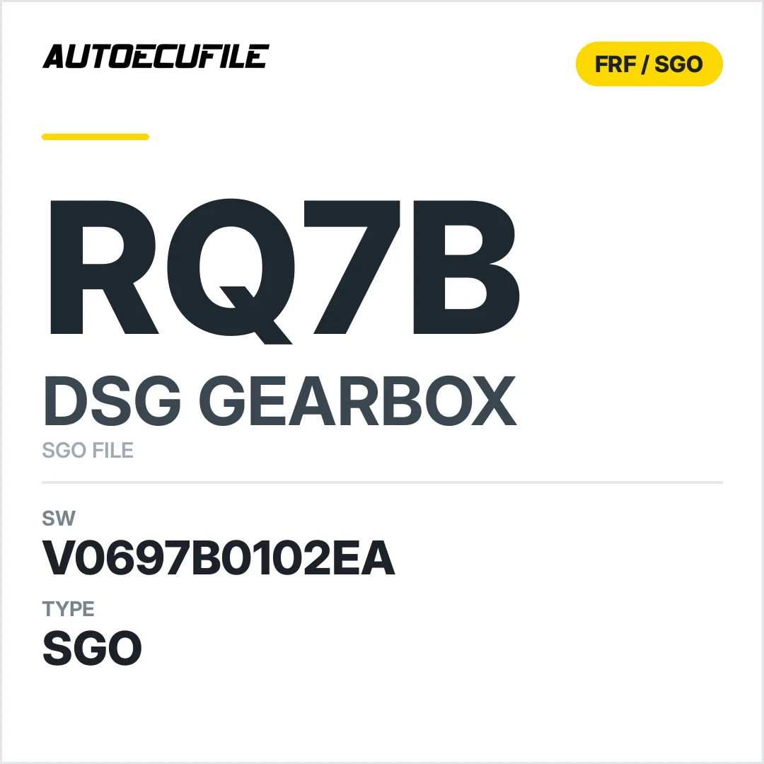 v0697B0102ea  getriebe DSG RQ7B sw SGO FILE