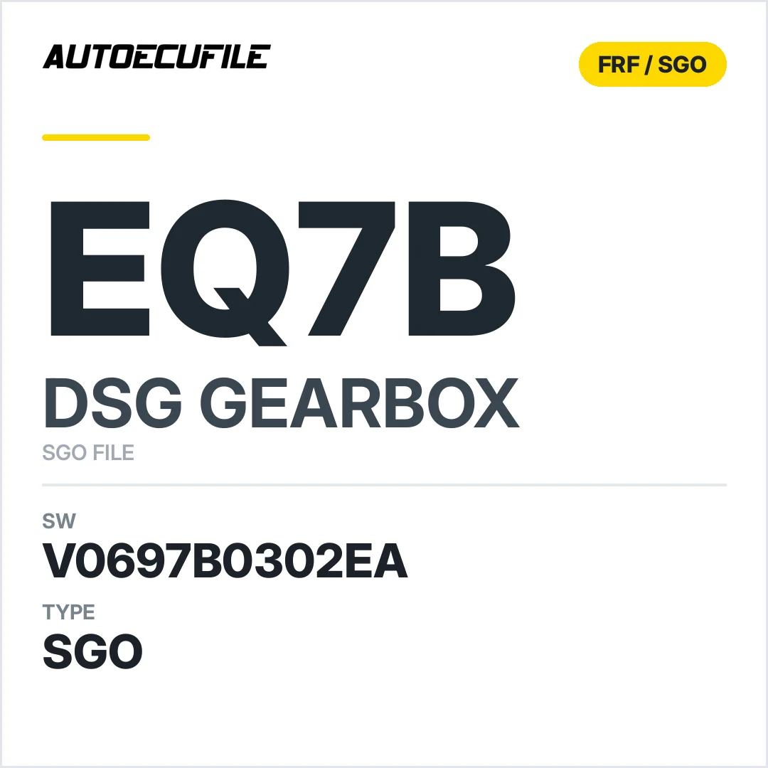 v0697B0302ea  getriebe DSG eQ7B sw SGO FILE