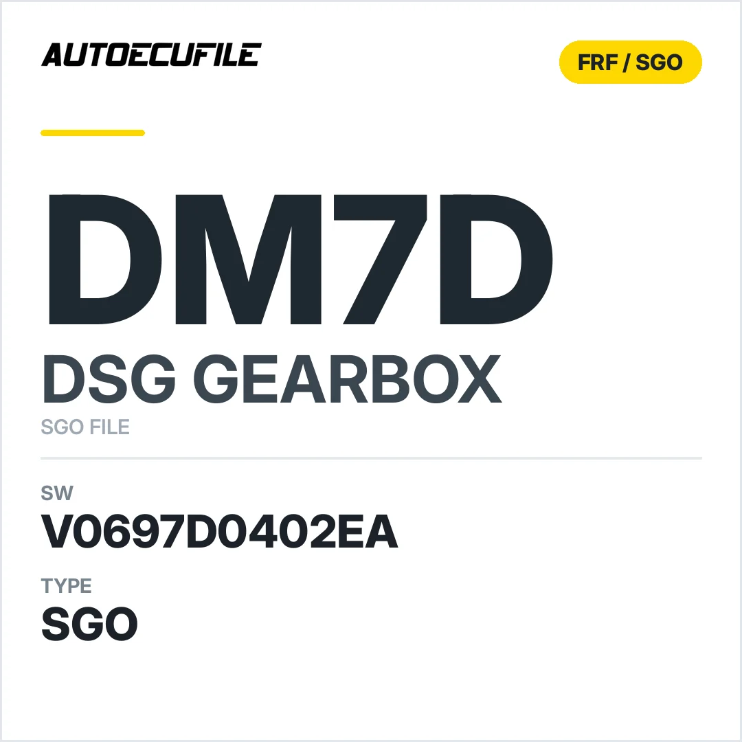 v0697D0402ea  getriebe DSG dM7D sw SGO FILE