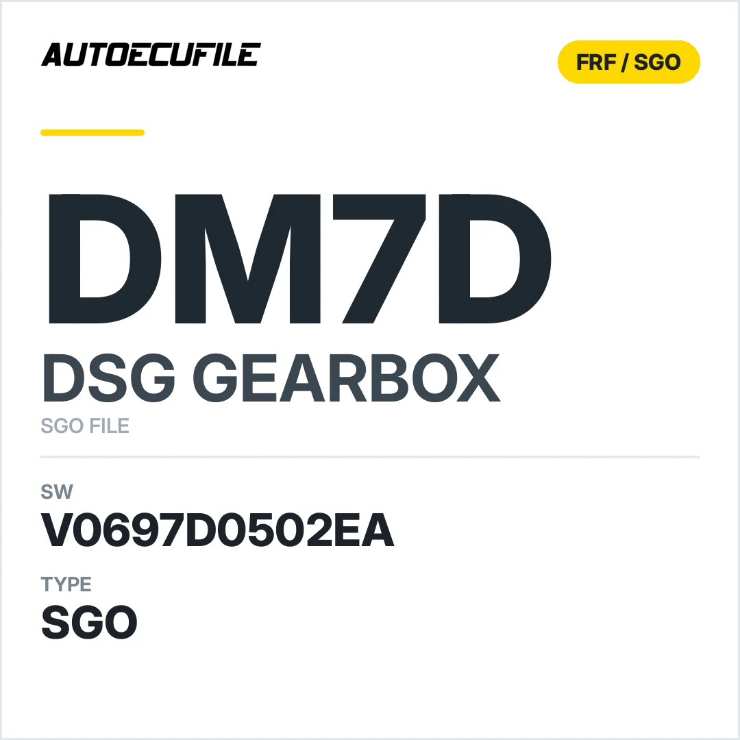 v0697D0502ea  getriebe DSG dM7D sw SGO FILE