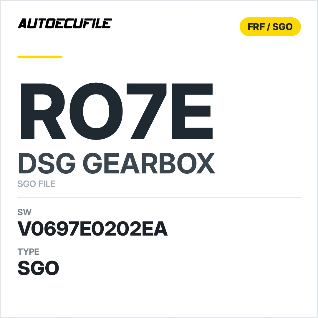 v0697E0202ea  getriebe DSG RO7E sw SGO FILE