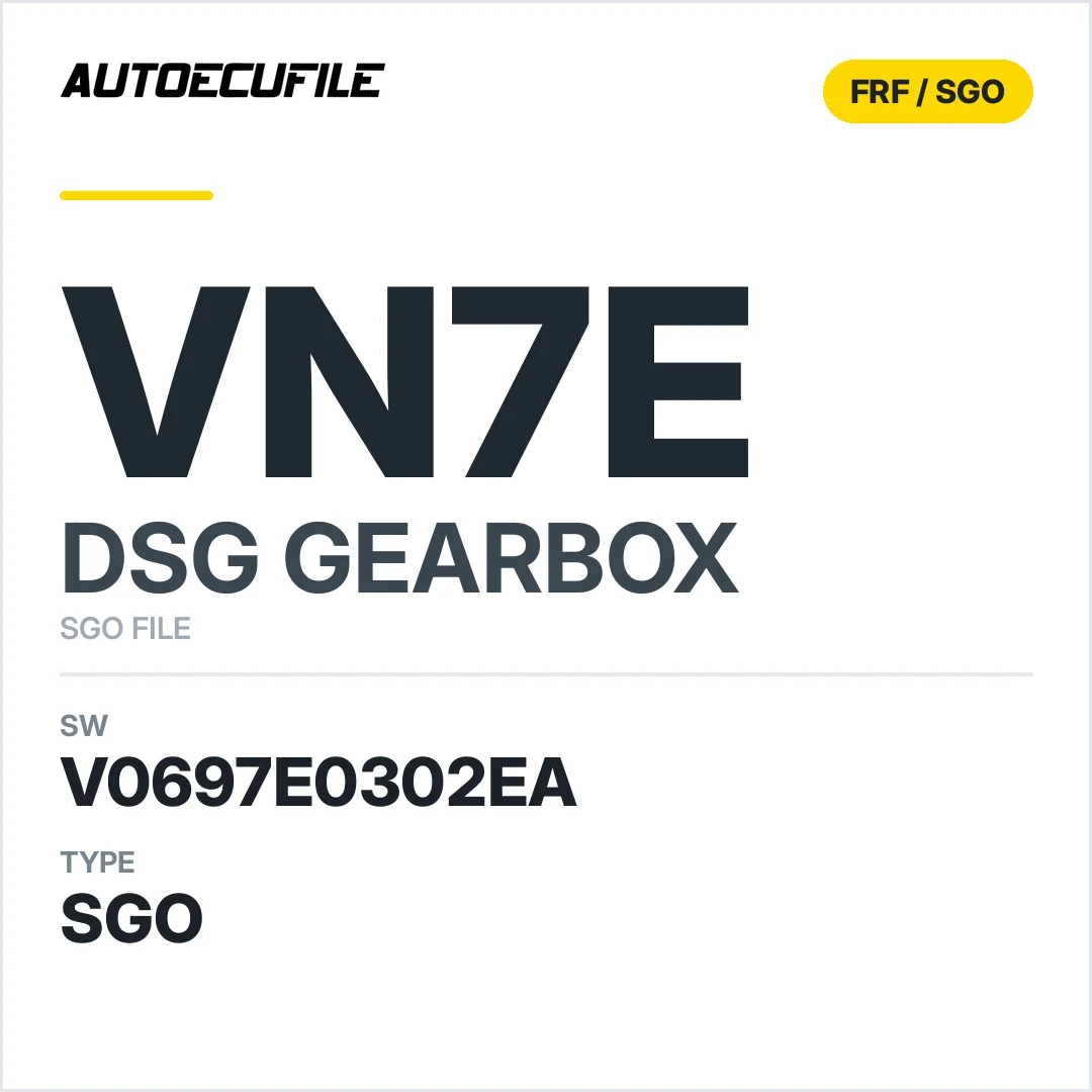 v0697E0302ea  getriebe DSG VN7E sw SGO FILE