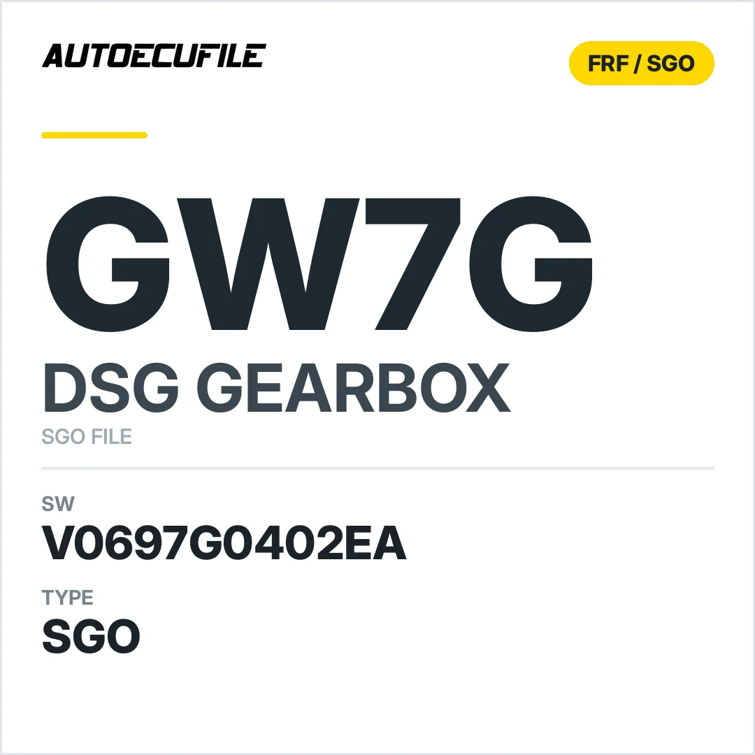 v0697g0402ea  getriebe DSG GW7g sw SGO FILE