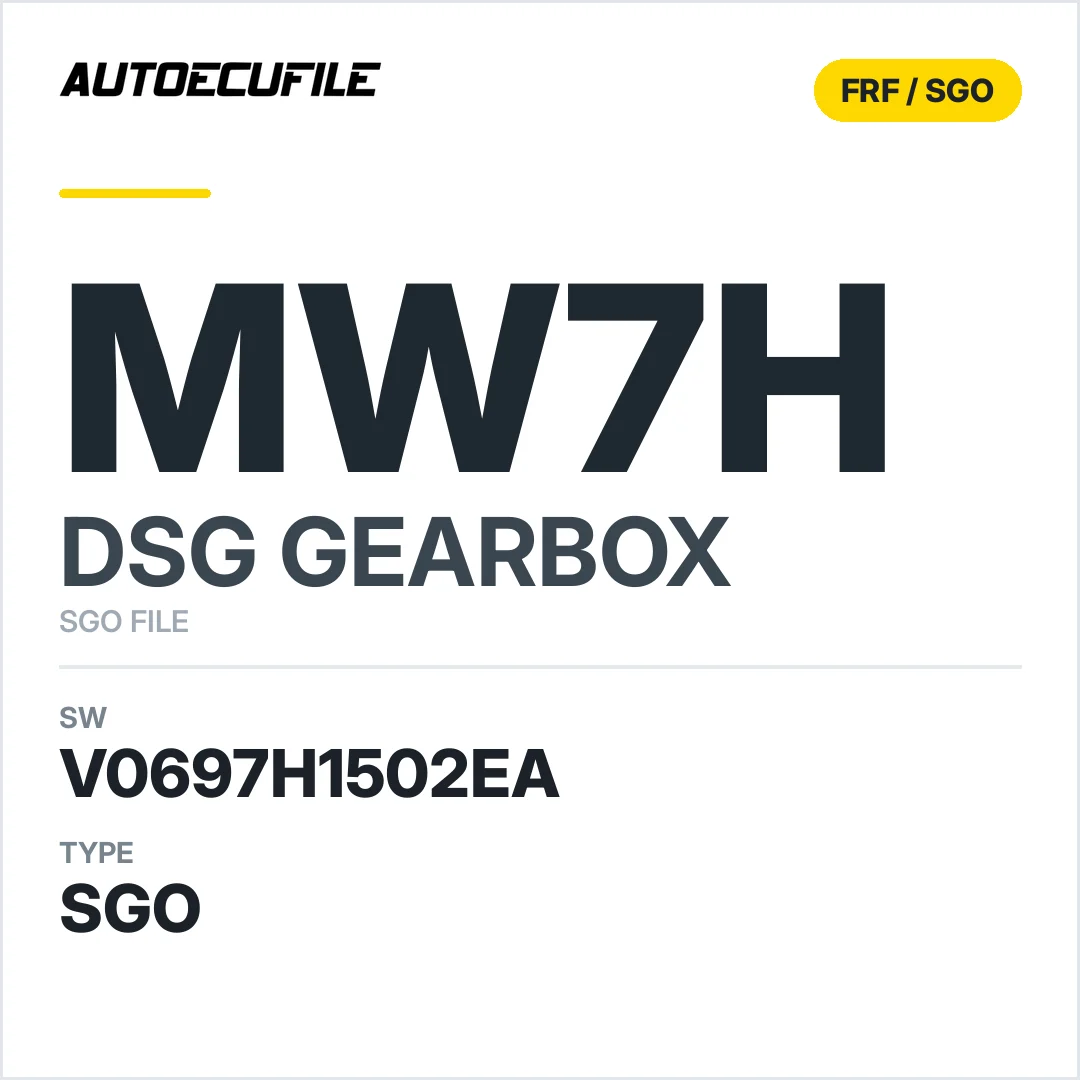 v0697H1502ea  getriebe DSG mW7H sw SGO FILE