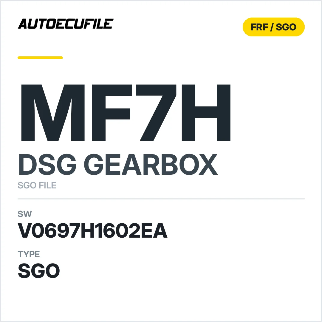 v0697H1602ea  getriebe DSG mF7H sw SGO FILE