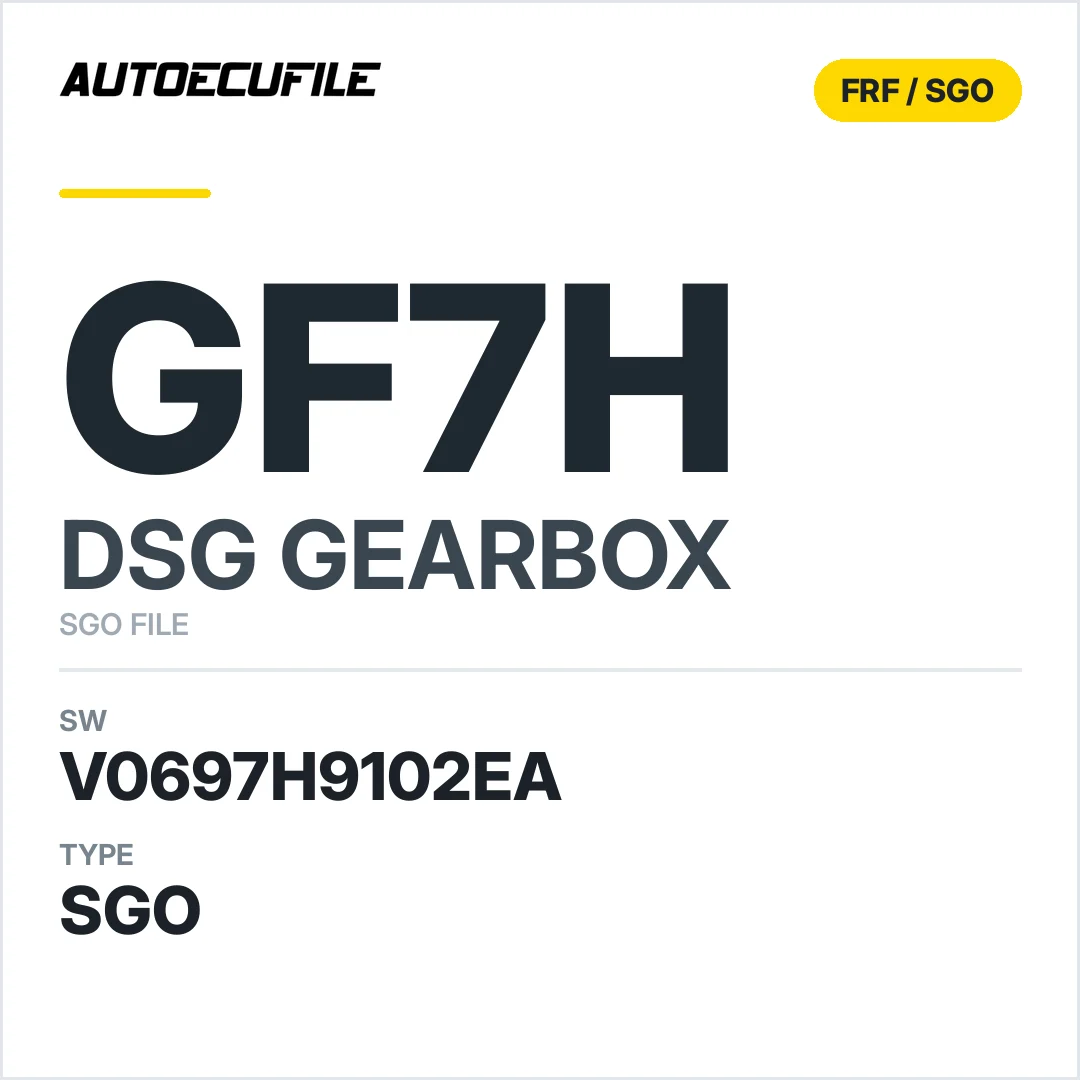 v0697H9102ea  getriebe DSG gF7H sw SGO FILE