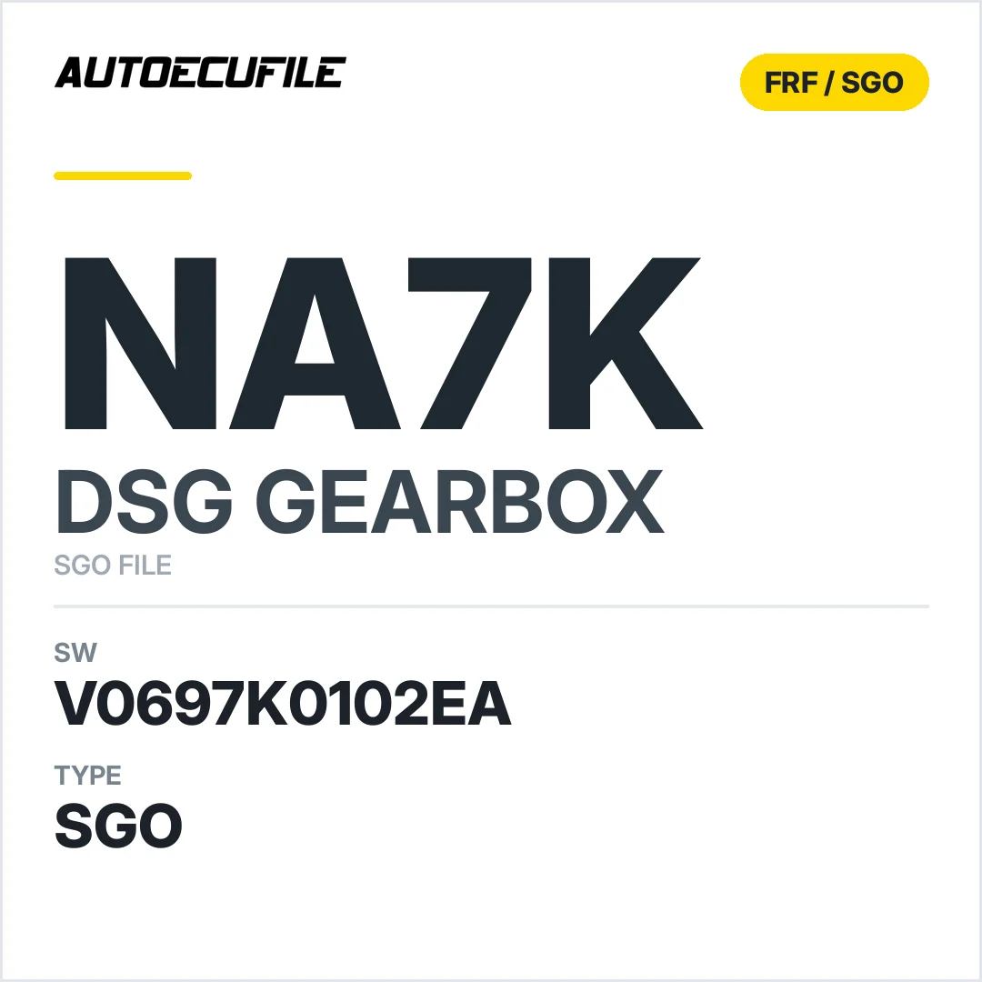 v0697K0102ea  getriebe DSG nA7K sw SGO FILE