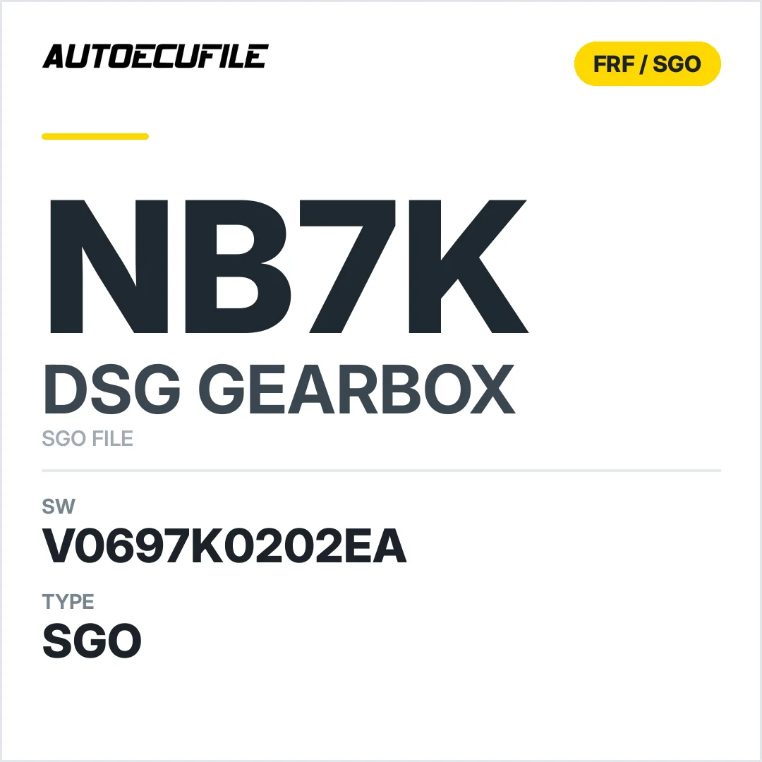 v0697K0202ea  getriebe DSG nB7K sw SGO FILE