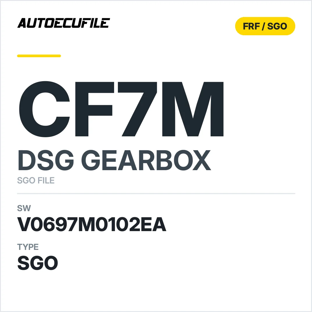v0697M0102ea  getriebe DSG CF7M sw SGO FILE