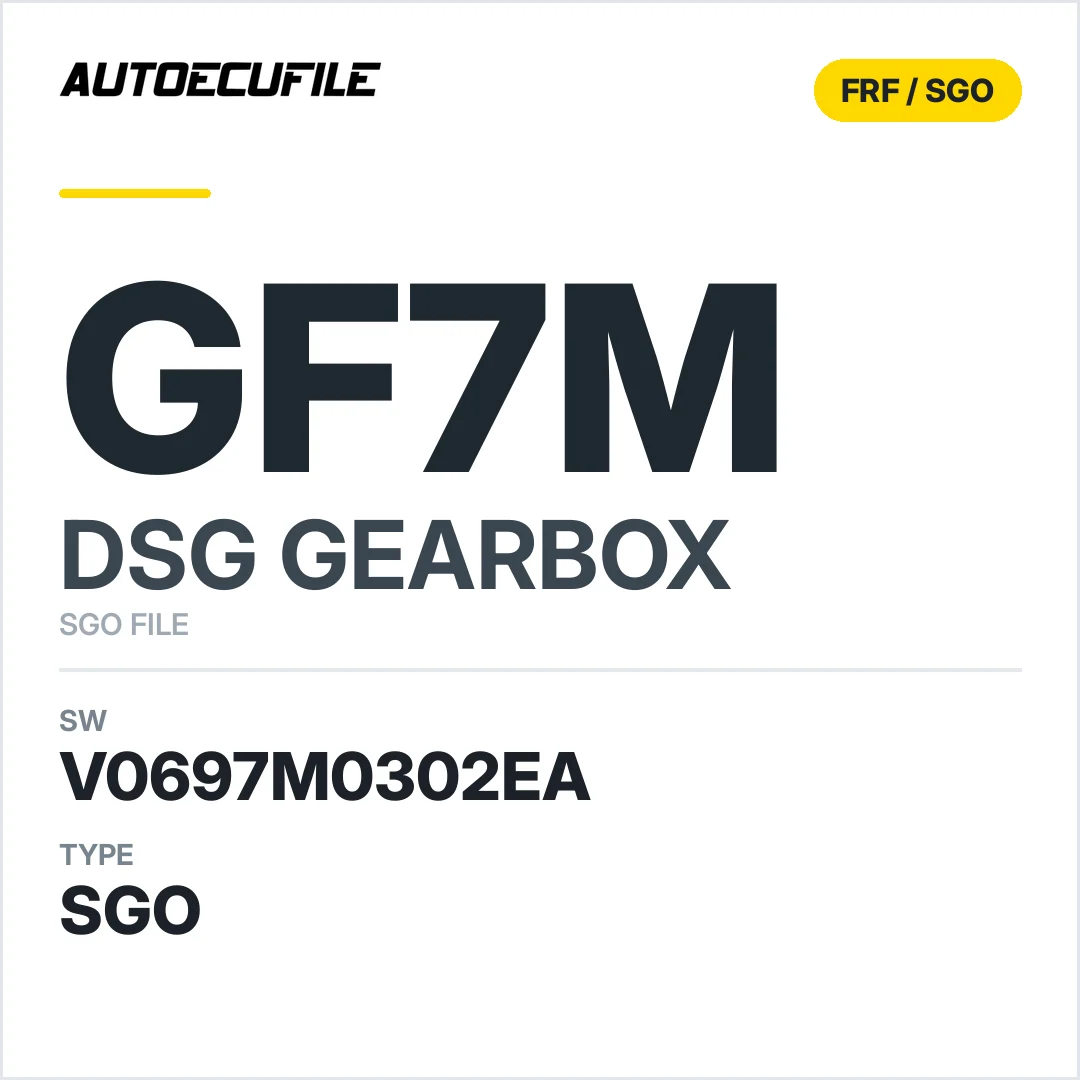 v0697M0302ea  getriebe DSG GF7M sw SGO FILE