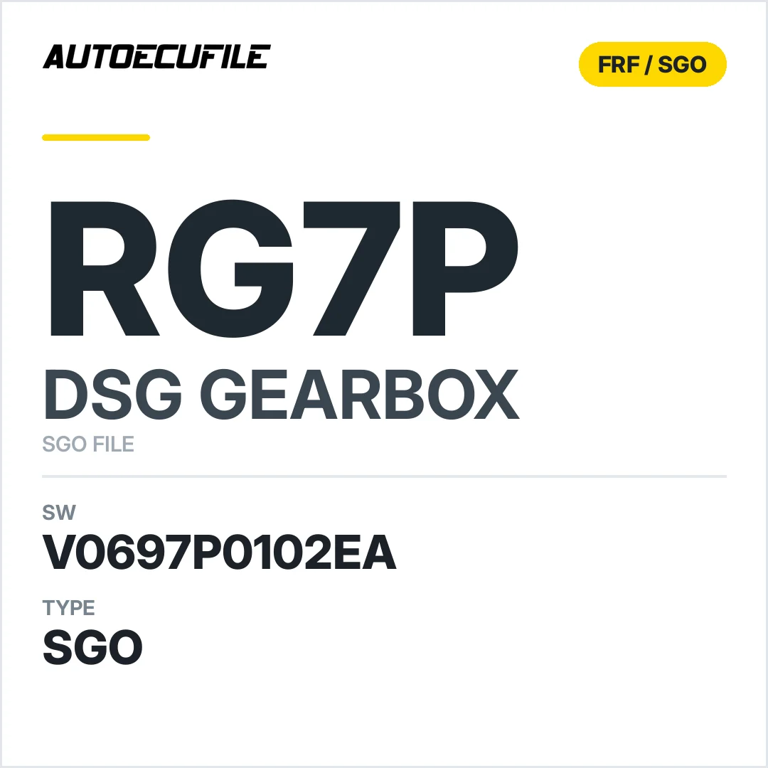 v0697P0102ea  getriebe DSG RG7P sw SGO FILE