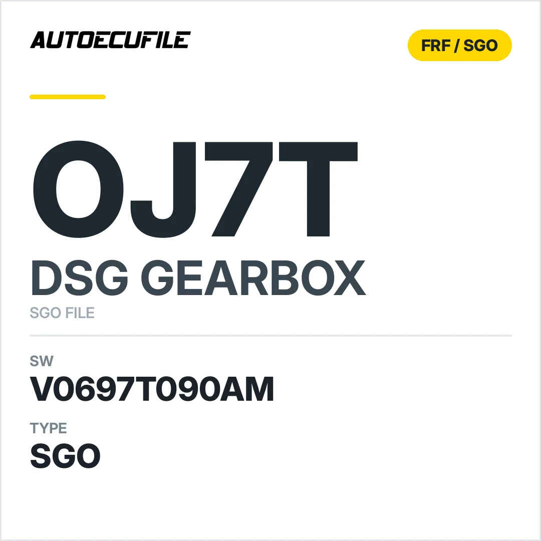 v0697T090AM   getriebe DSG OJ7T sw SGO FILE