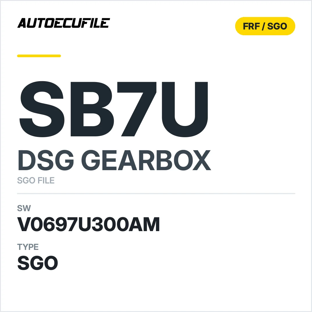v0697u300AM   getriebe DSG sb7u sw SGO FILE
