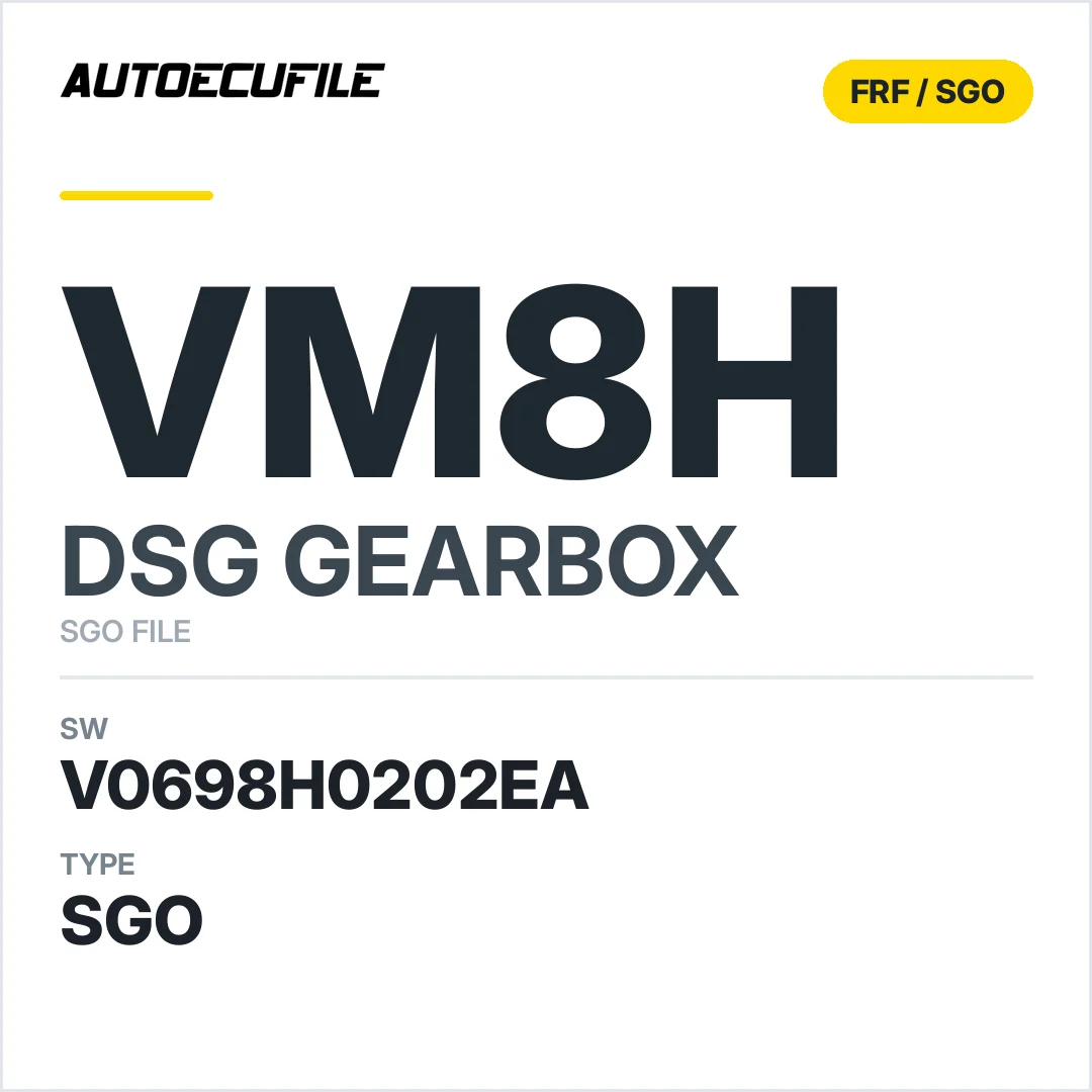 v0698H0202ea  getriebe DSG VM8H sw SGO FILE