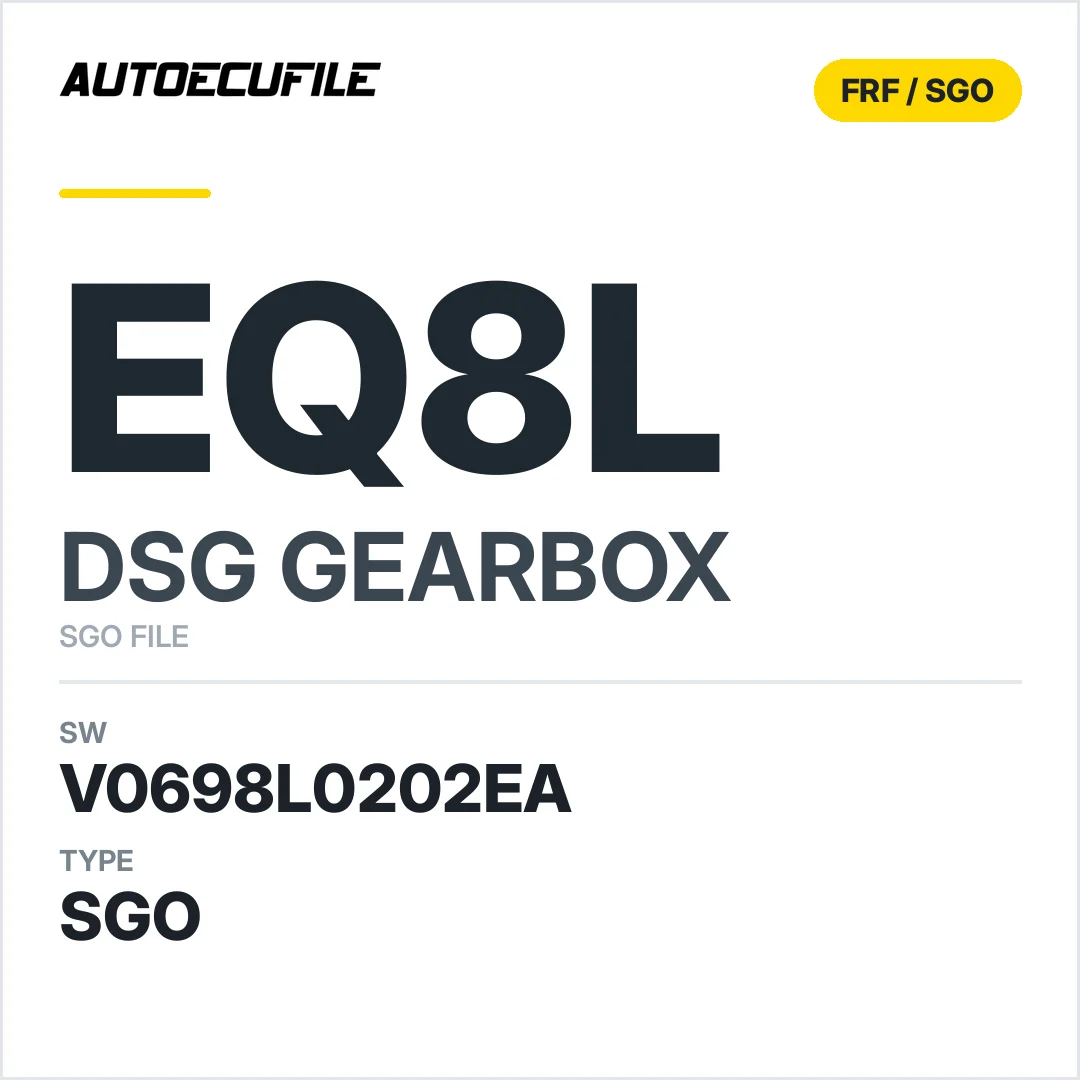 v0698L0202ea  getriebe DSG eQ8L sw SGO FILE
