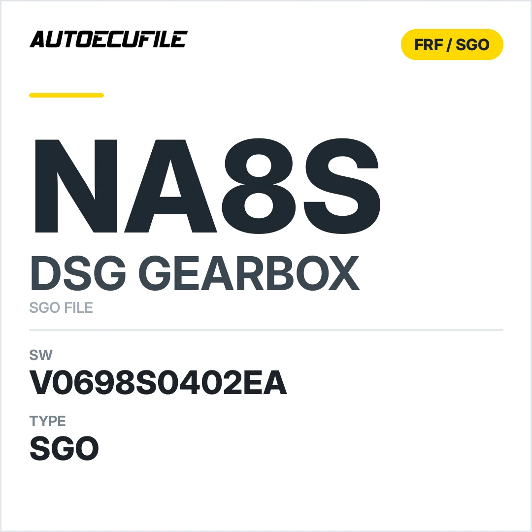 v0698S0402ea  getriebe DSG nA8S sw SGO FILE