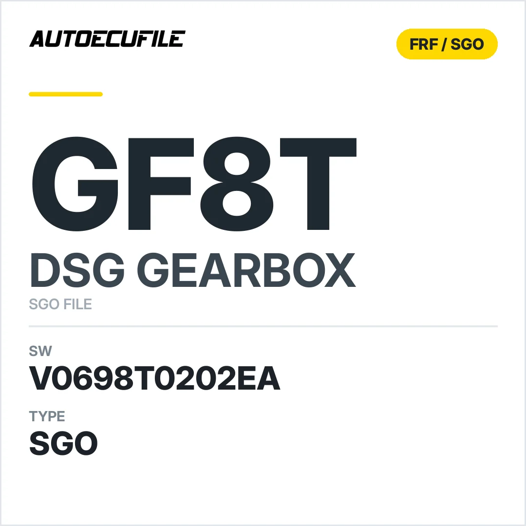 v0698T0202ea  getriebe DSG GF8T sw SGO FILE
