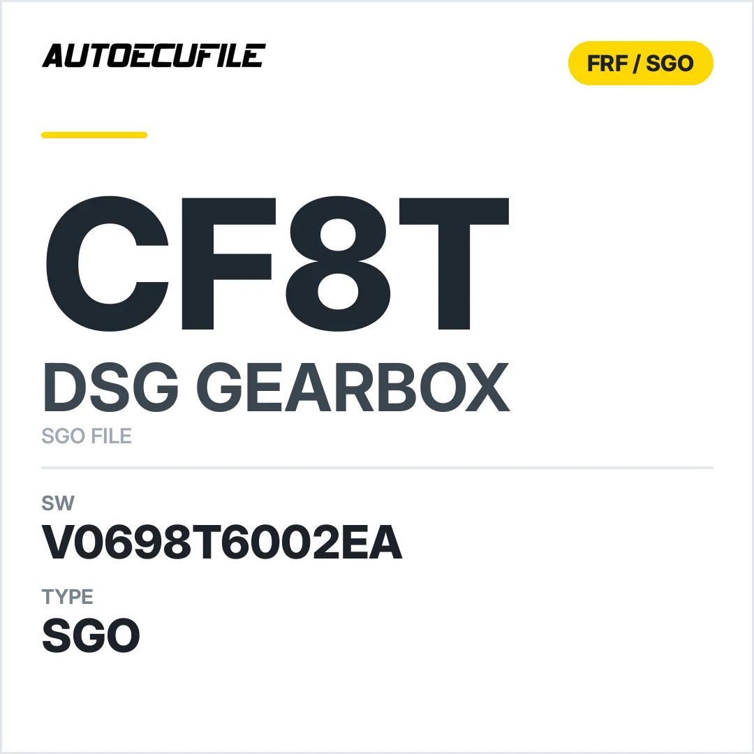 v0698T6002ea  getriebe DSG CF8T sw SGO FILE