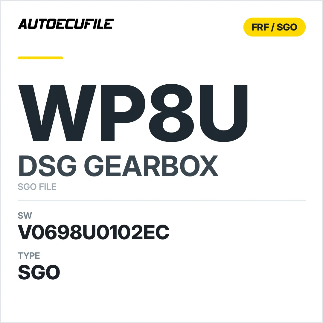 v0698u0102ec  getriebe DSG WP8u sw SGO FILE