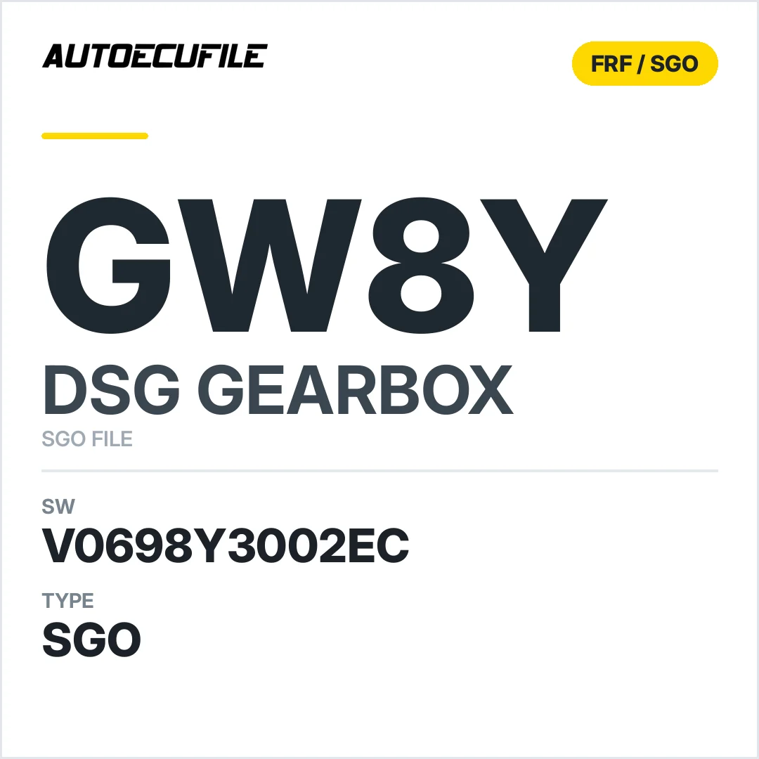 v0698y3002ec  getriebe DSG GW8y sw SGO FILE