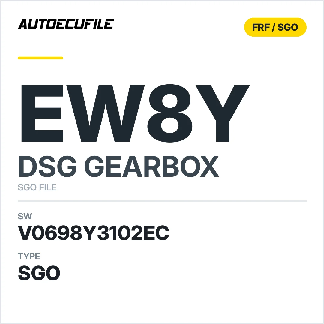 v0698y3102ec  getriebe DSG EW8y sw SGO FILE