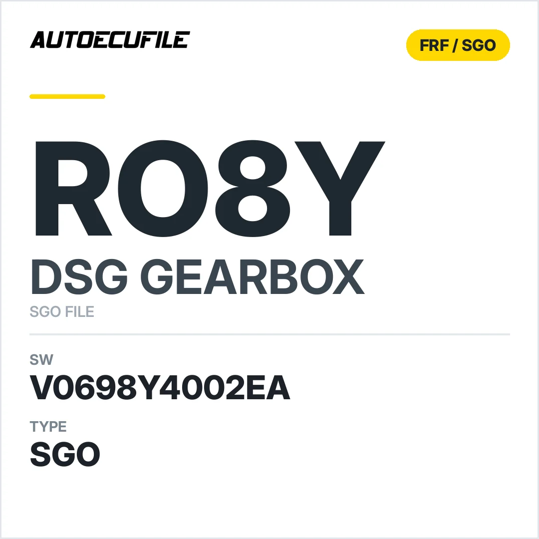 v0698Y4002ea  getriebe DSG RO8Y sw SGO FILE