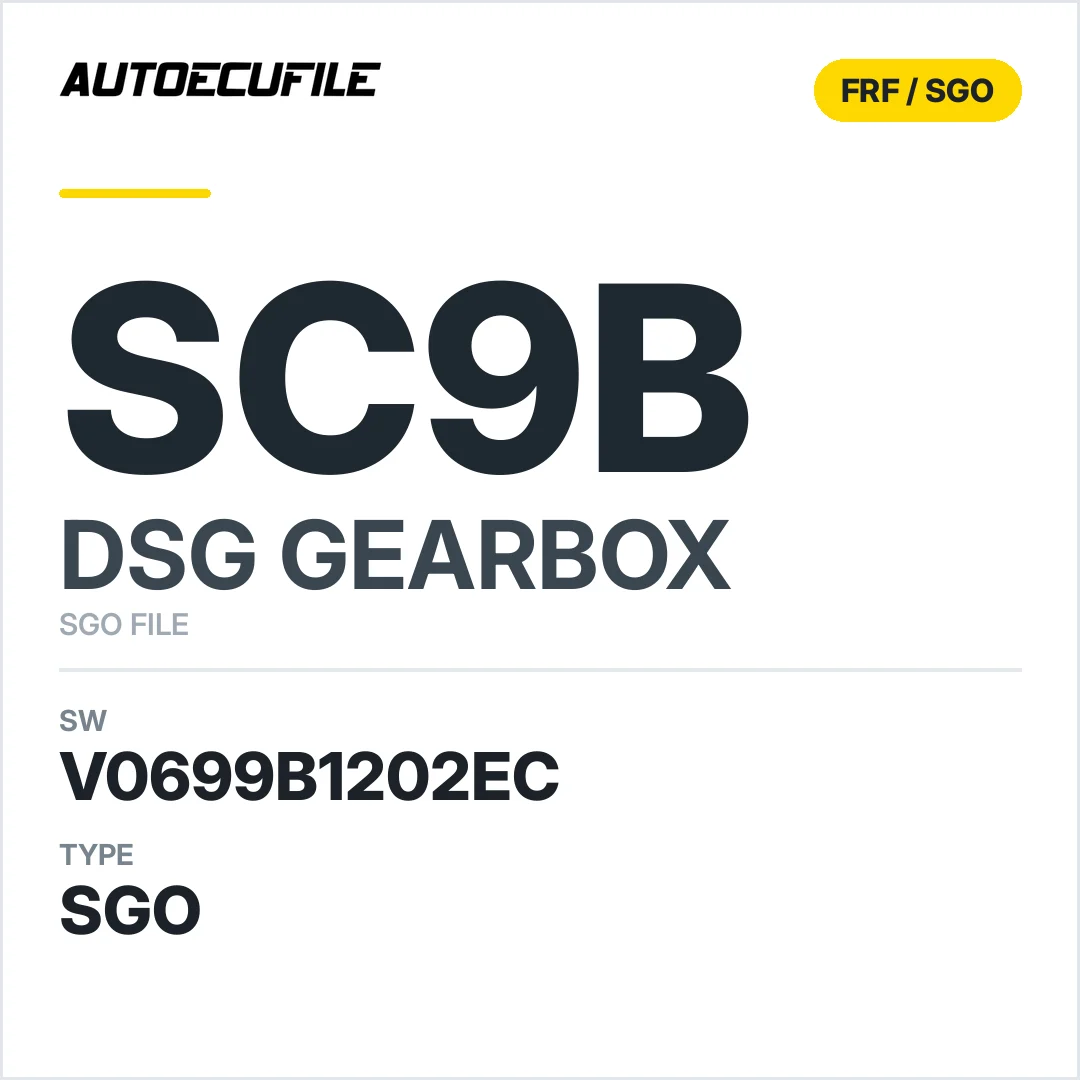 v0699b1202ec  getriebe DSG sc9b sw SGO FILE