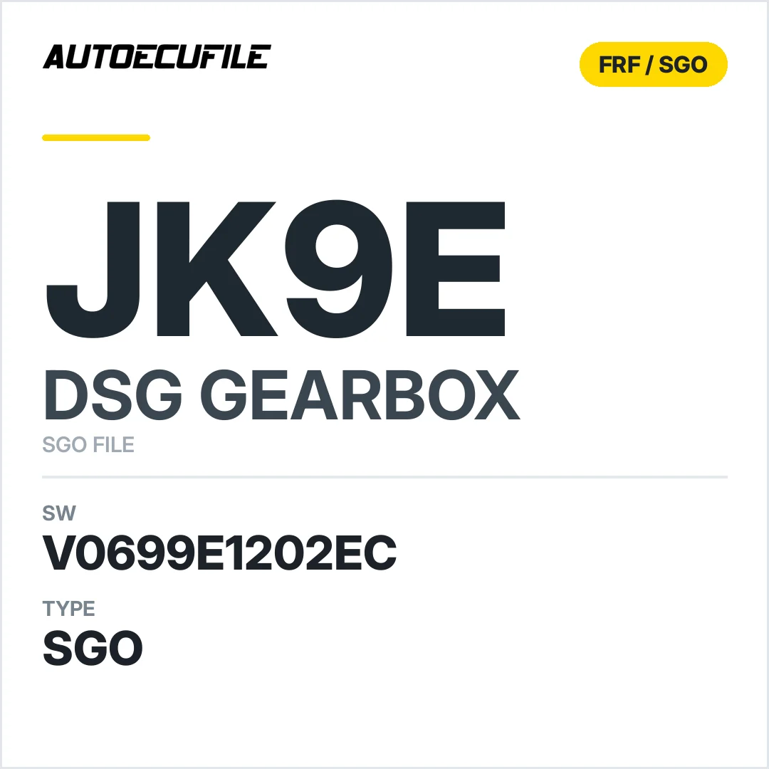 v0699e1202ec  getriebe DSG jK9e sw SGO FILE