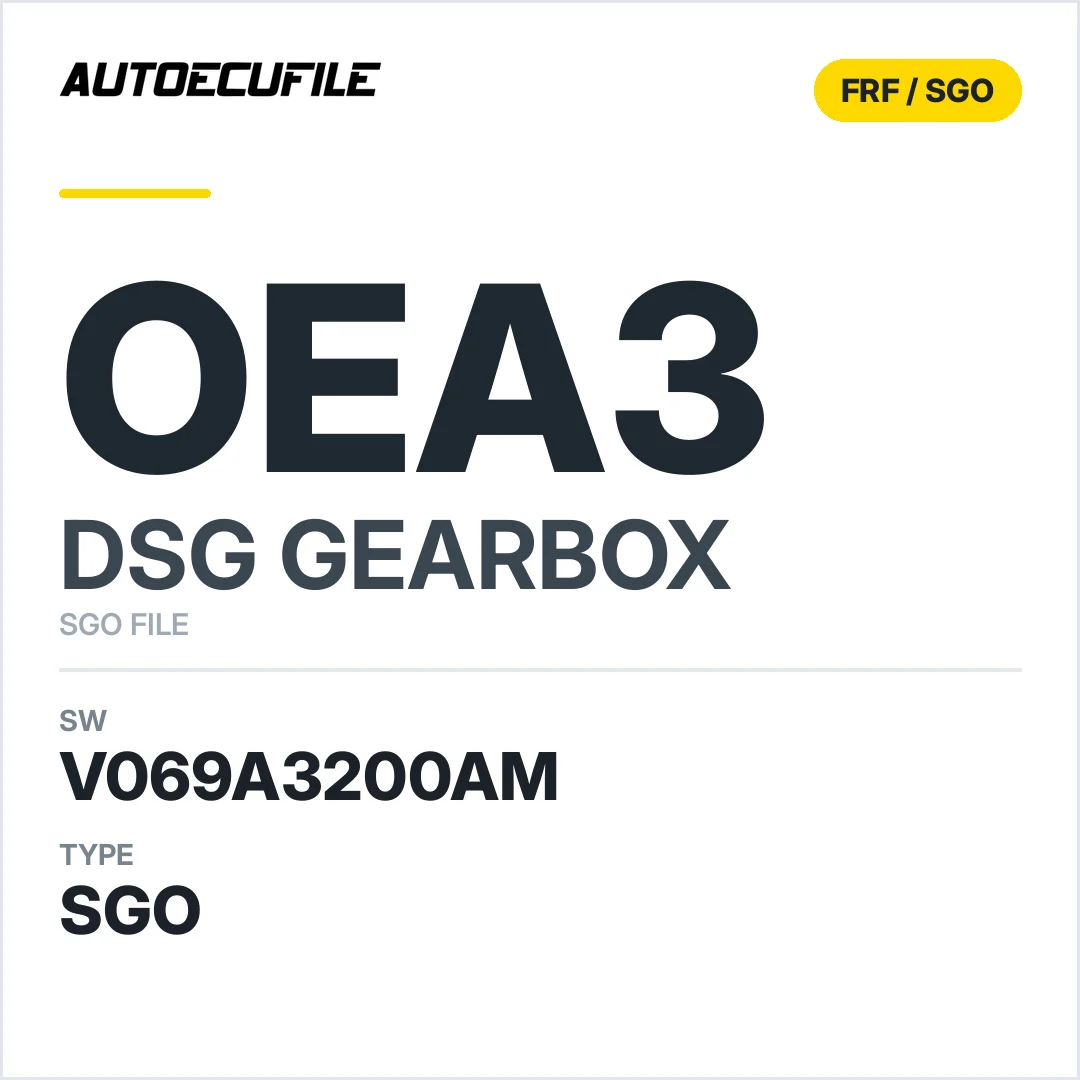 v069A3200AM   getriebe DSG OeA3 sw SGO FILE