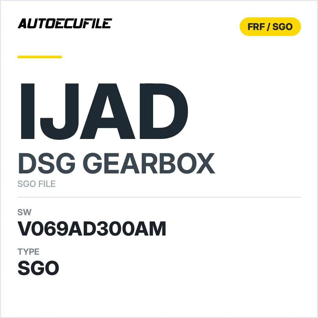v069AD300AM   getriebe DSG IJAD sw SGO FILE