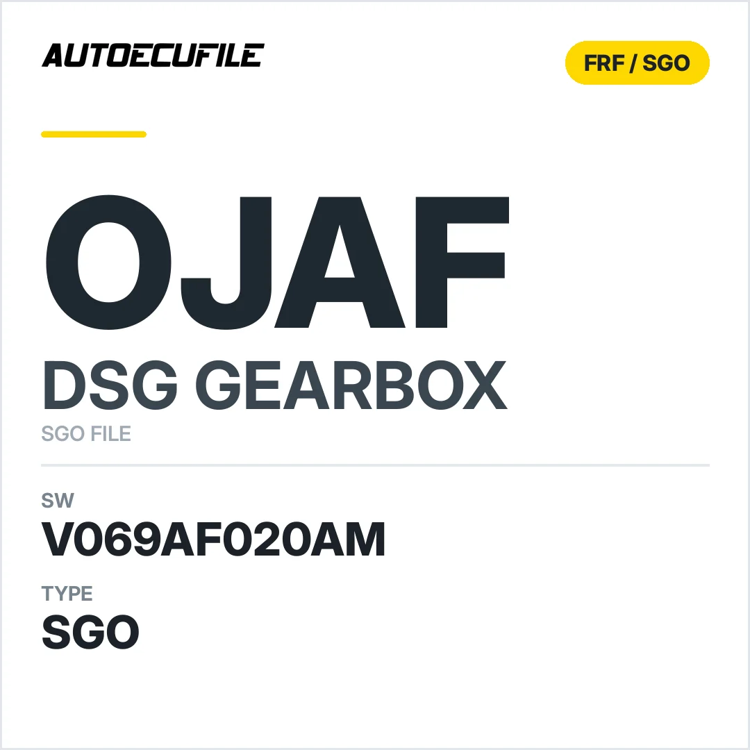 v069AF020AM   getriebe DSG OJAF sw SGO FILE