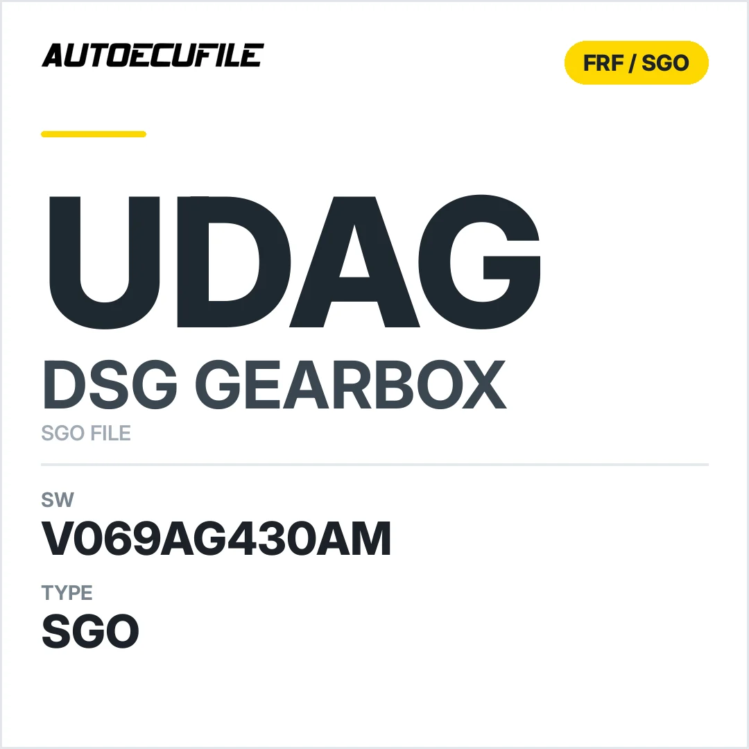 v069AG430AM   getriebe DSG UDAG sw SGO FILE