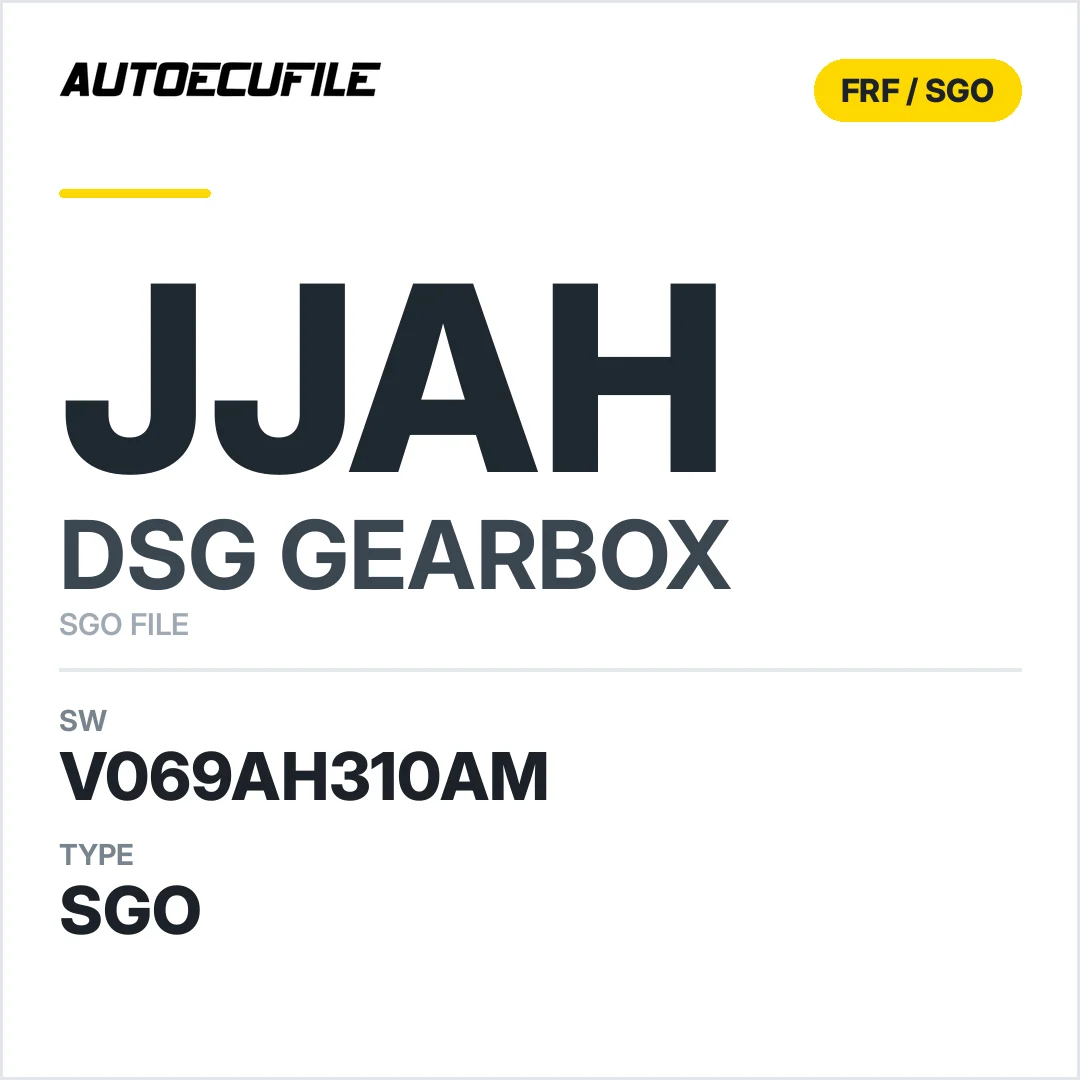 v069AH310AM   getriebe DSG jJAH sw SGO FILE