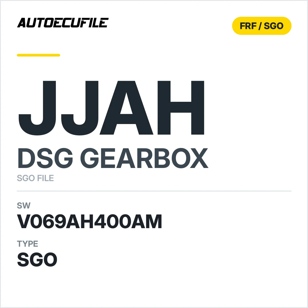v069AH400AM   getriebe DSG jJAH sw SGO FILE