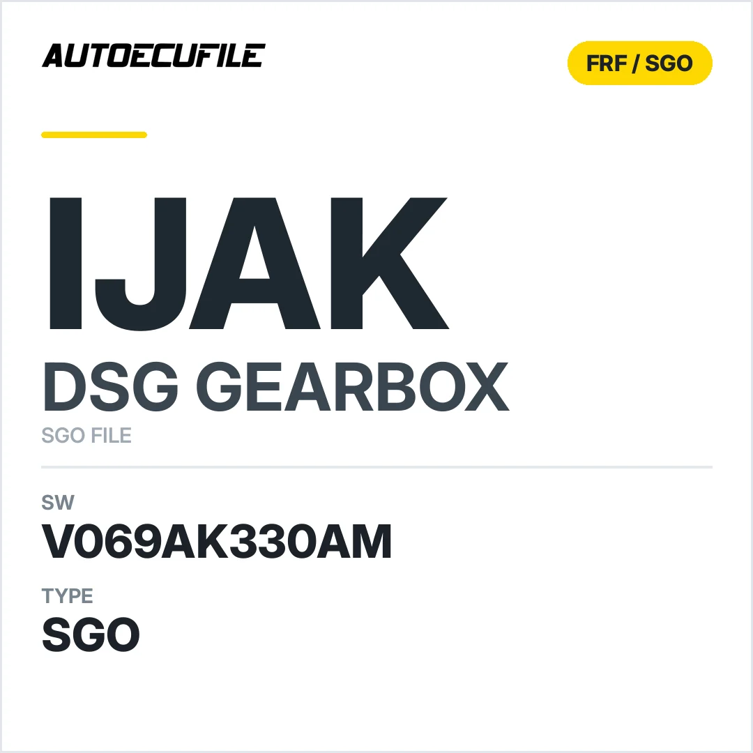 v069AK330AM   getriebe DSG IJAK sw SGO FILE