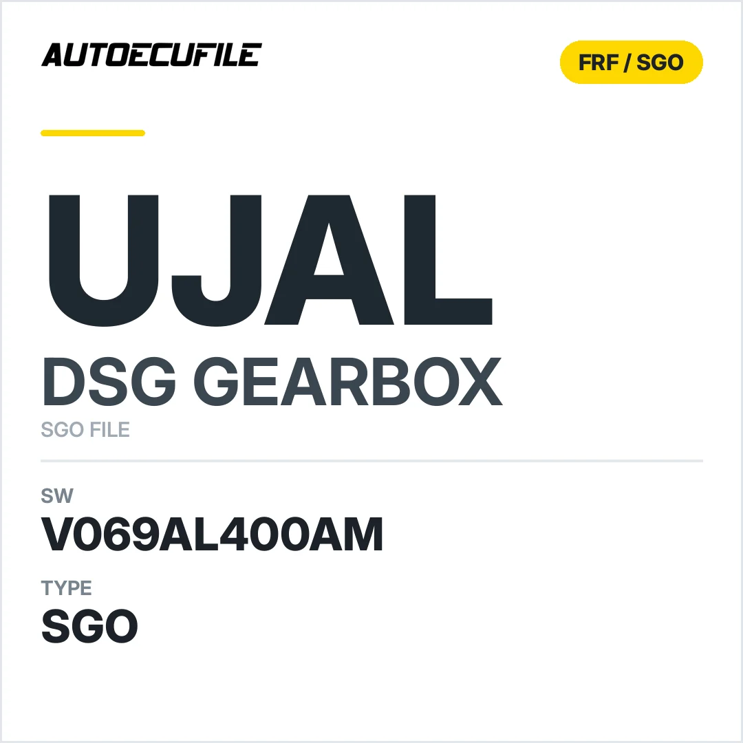 v069AL400AM   getriebe DSG UJAL sw SGO FILE