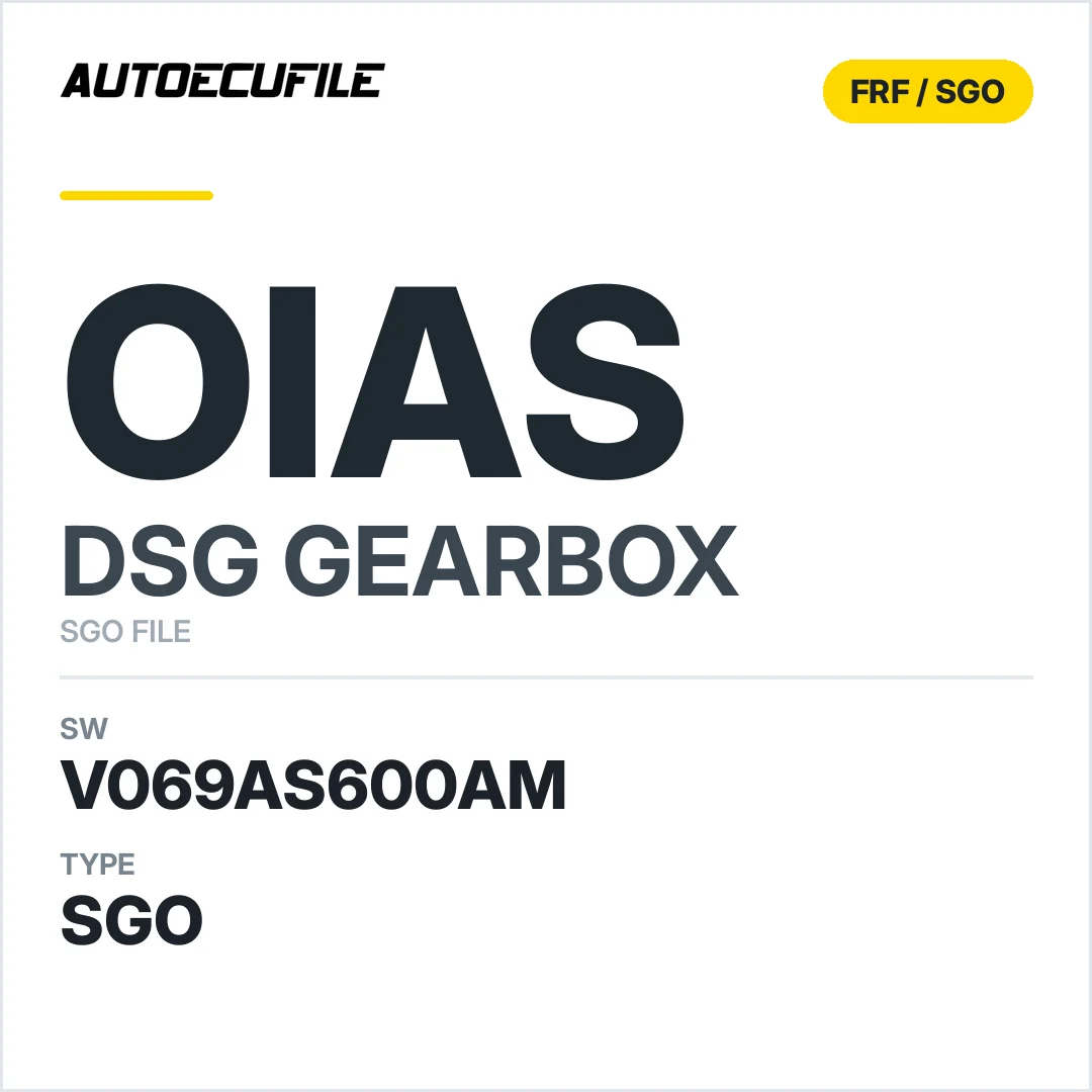 v069AS600AM   getriebe DSG OIAS sw SGO FILE