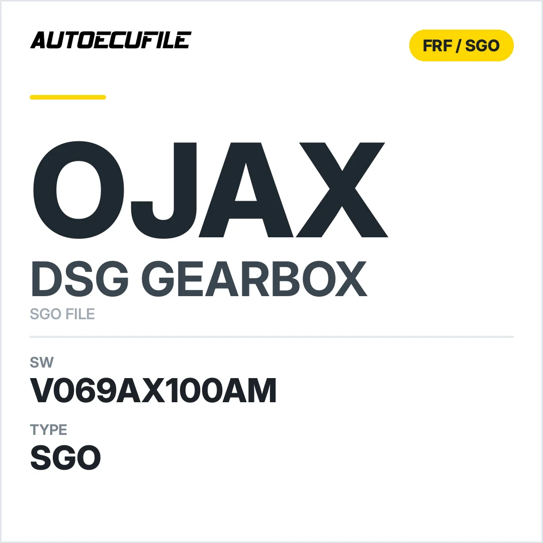 v069AX100AM   getriebe DSG OJAX sw SGO FILE