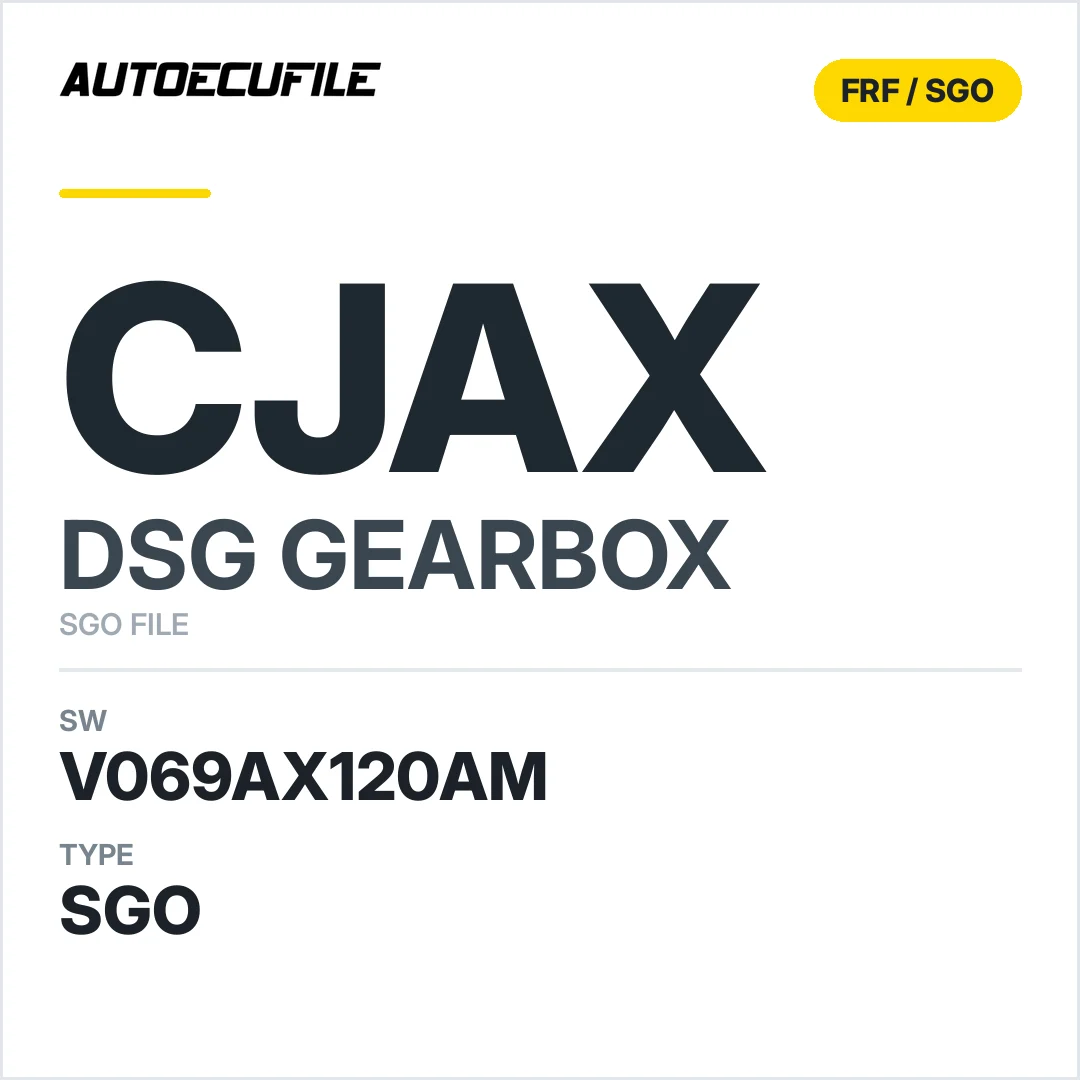 v069AX120AM   getriebe DSG cJAX sw SGO FILE