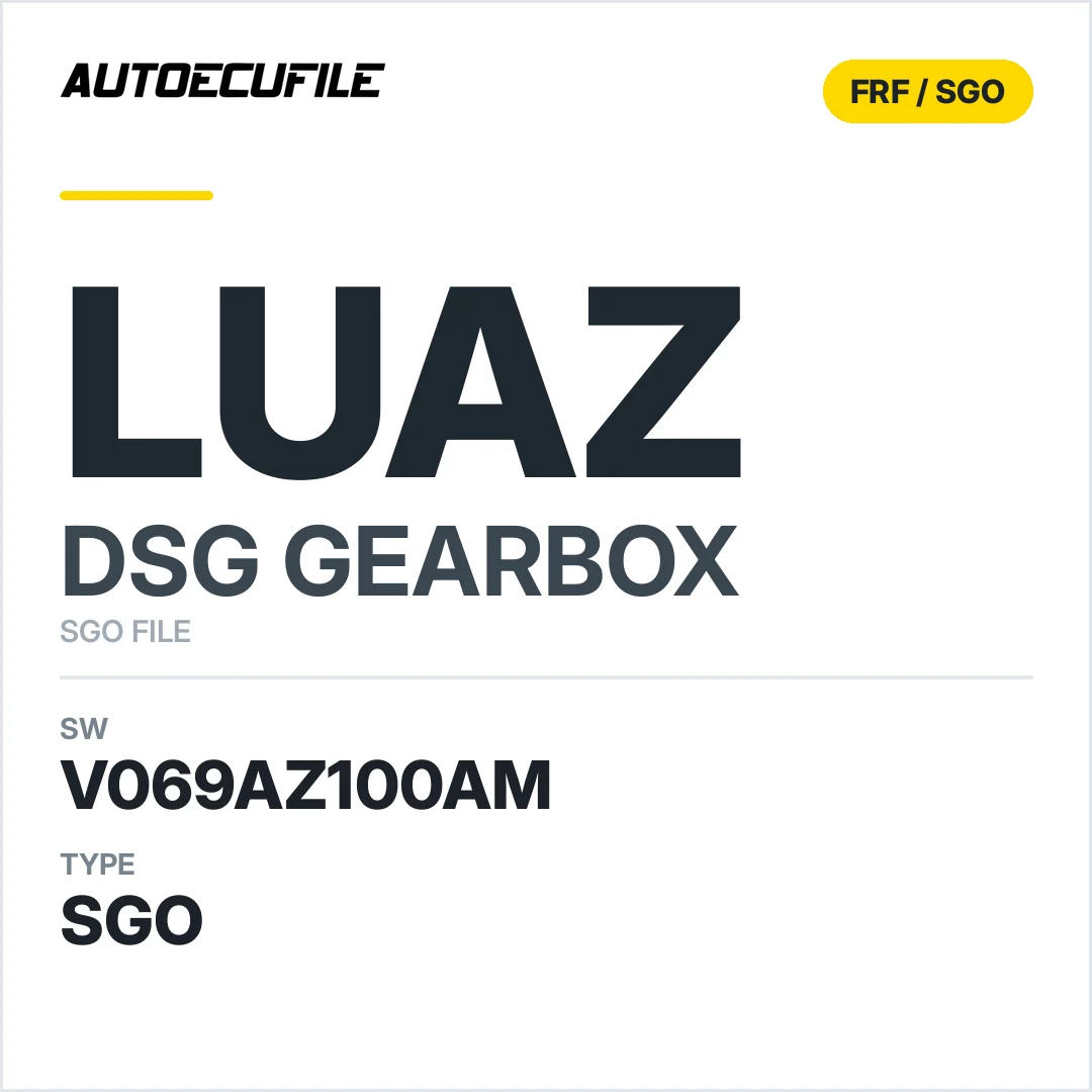 v069AZ100AM   getriebe DSG LUAZ sw SGO FILE