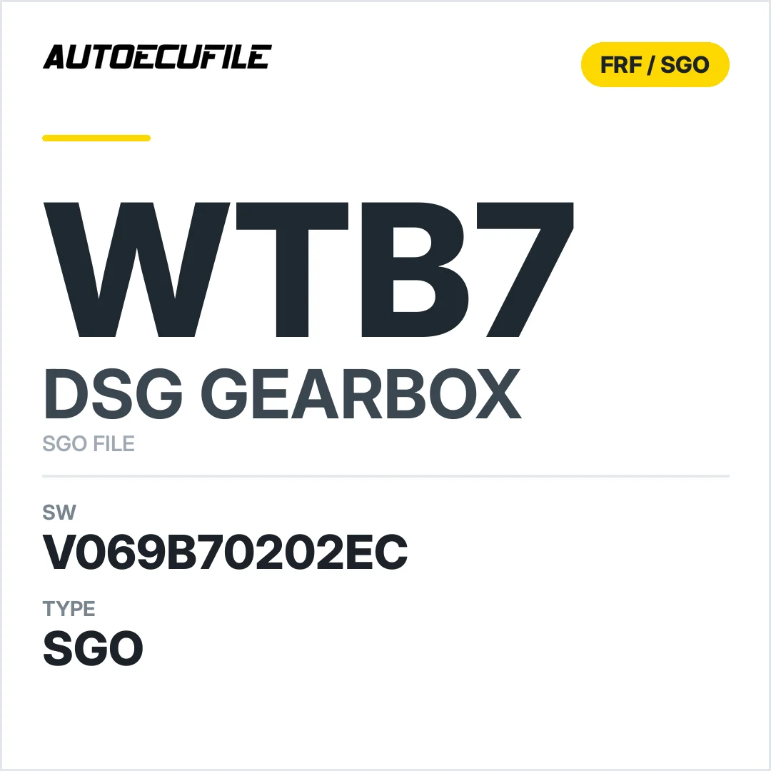 v069B70202ec  getriebe DSG WTB7 sw SGO FILE