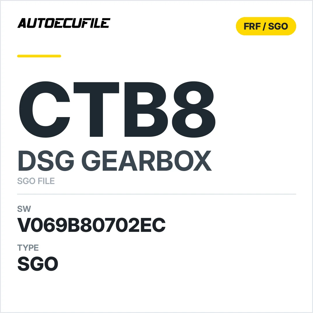 v069B80702ec  getriebe DSG cTB8 sw SGO FILE