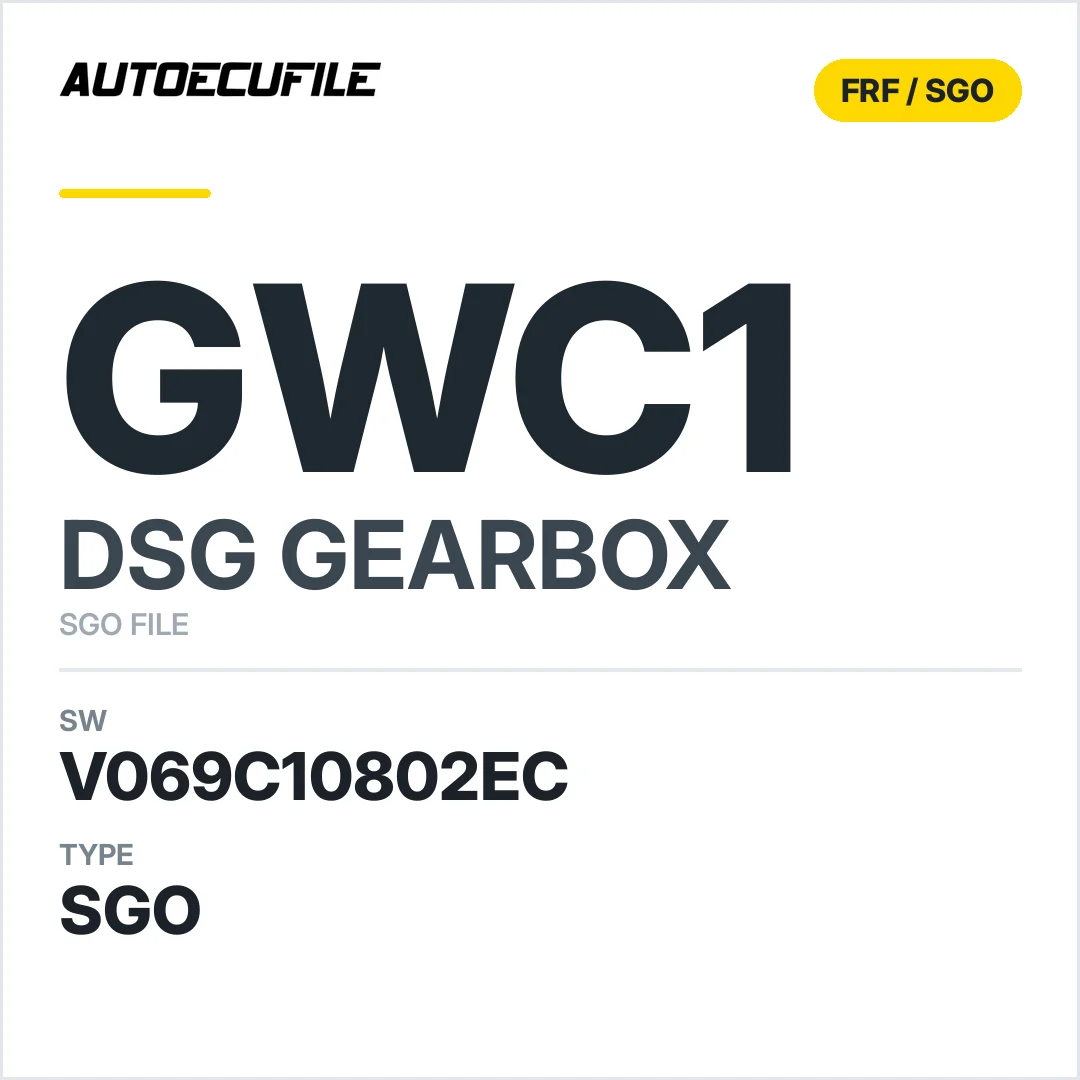 v069C10802ec  getriebe DSG GWC1 sw SGO FILE