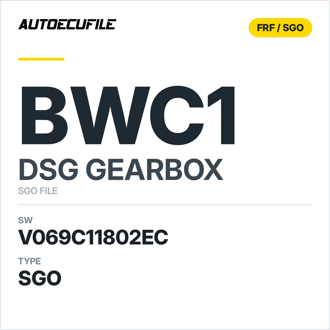 v069C11802ec  getriebe DSG bWC1 sw SGO FILE